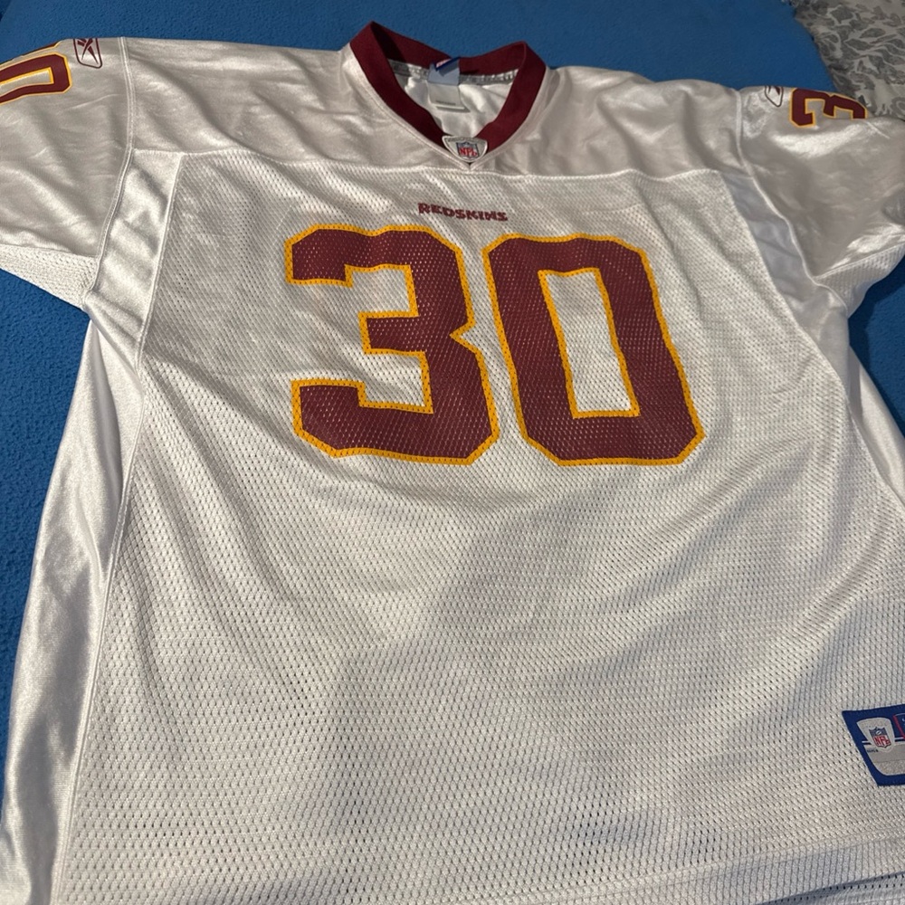 Reebok NFL Washington Redskins Candidate Football White Mesh Jersey XL Men’s #30